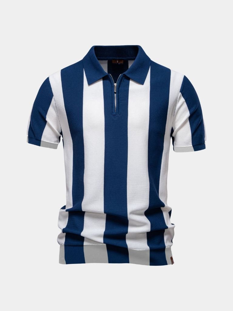 Navy Stripe Polo - North & Row