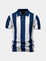 Navy Stripe Polo - North & Row