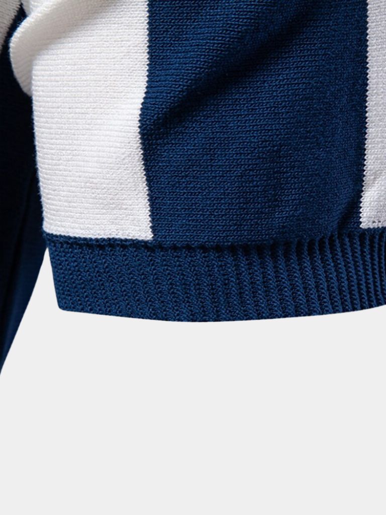 Navy Stripe Polo - North & Row