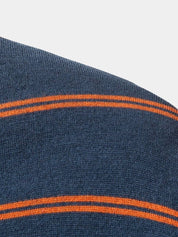 Navy Sunset Striped Polo - North & Row