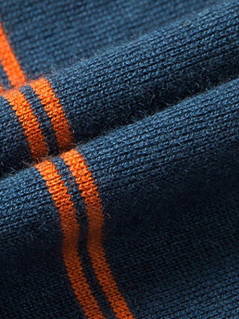 Navy Sunset Striped Polo - North & Row