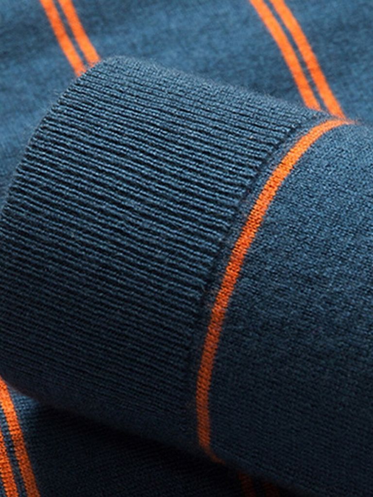 Navy Sunset Striped Polo - North & Row