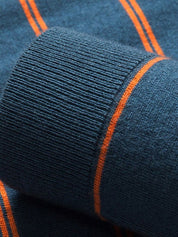 Navy Sunset Striped Polo - North & Row