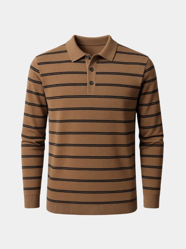 Navy Sunset Striped Polo - North & Row