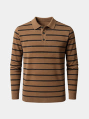 Navy Sunset Striped Polo - North & Row