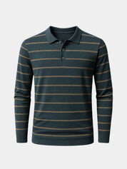 Navy Sunset Striped Polo - North & Row