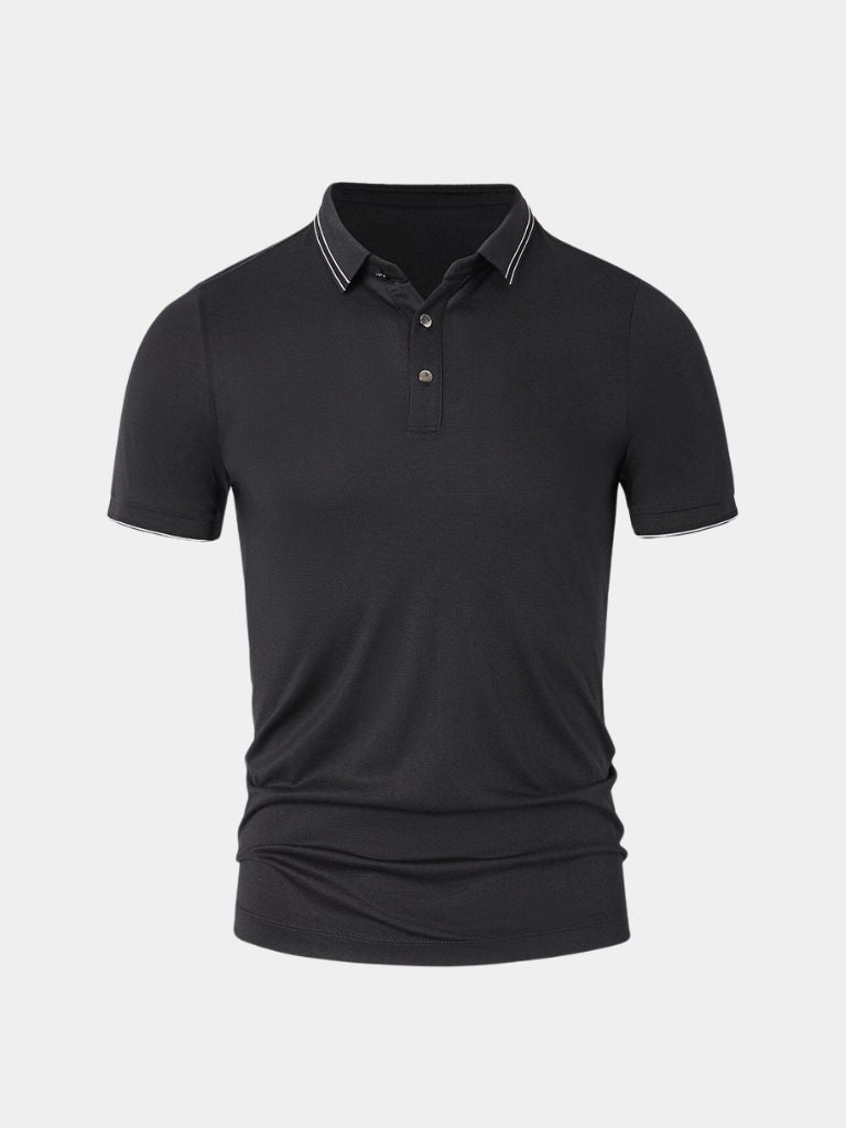 Obsidian Trim Polo – North & Row