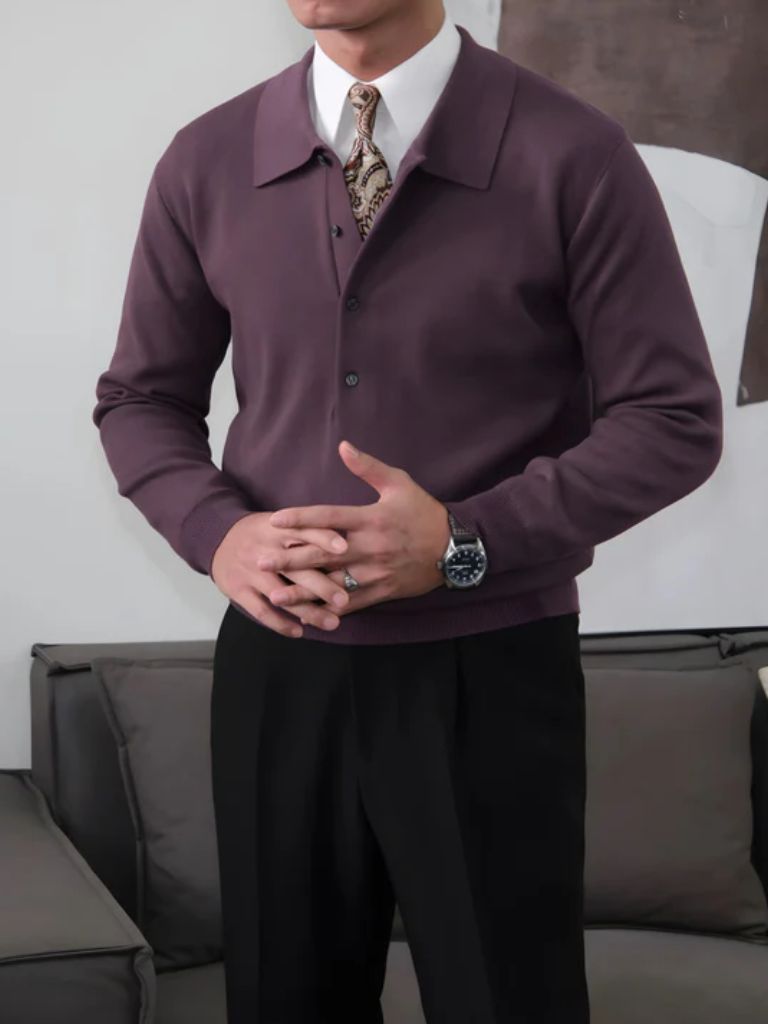 Old Money Knit Polo Pullover - North & Row