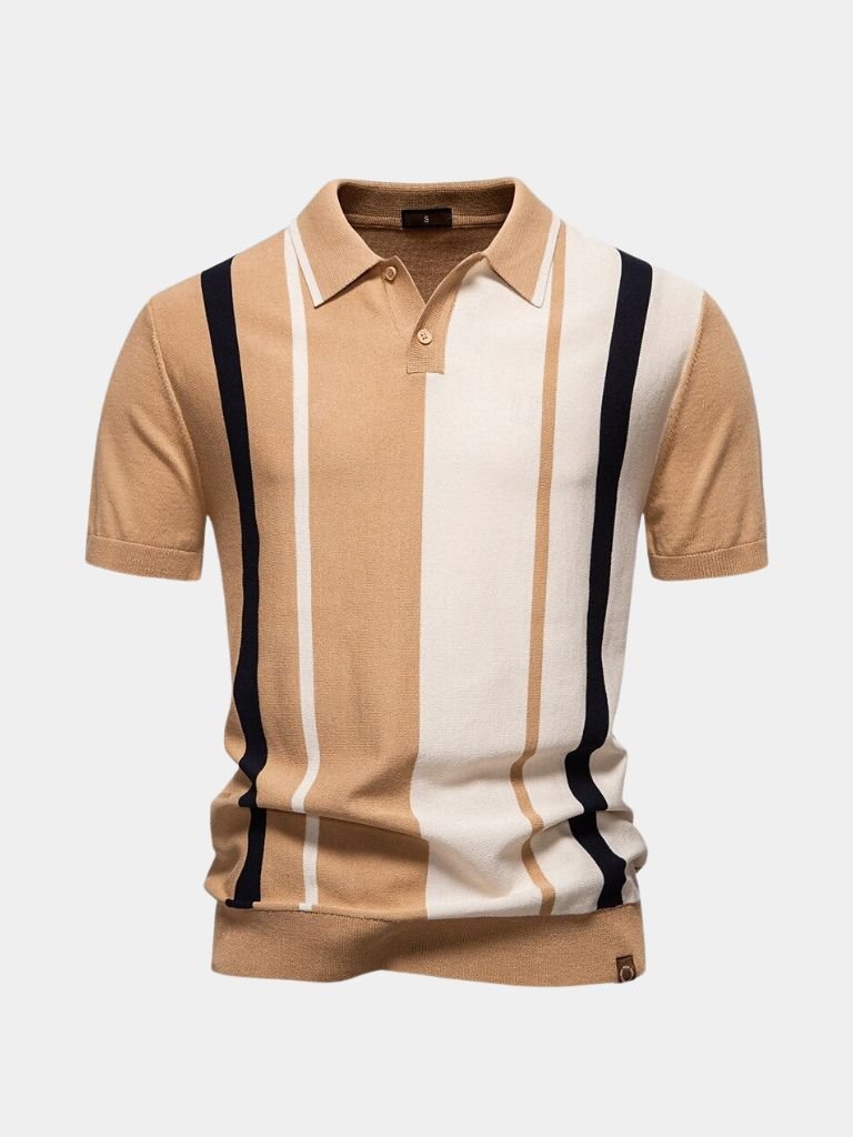 Retro Stripe Polo – North & Row