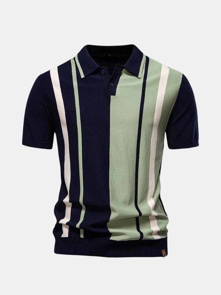 Retro Stripe Polo – North & Row