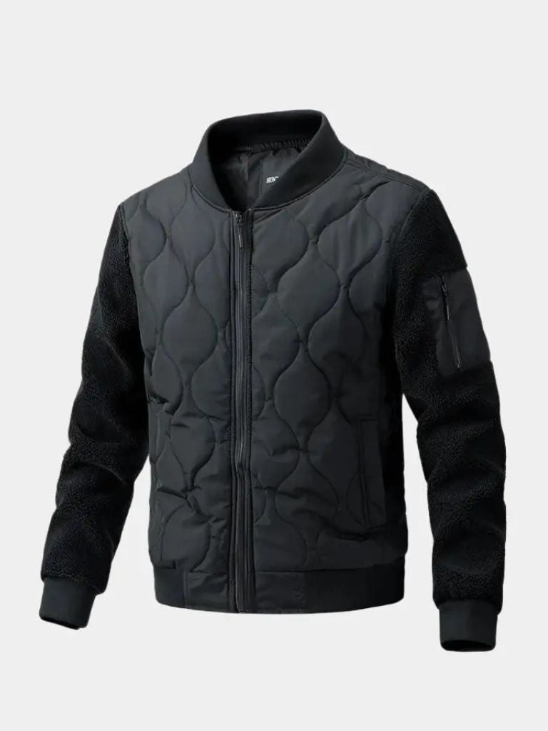 Sherpa Sleeves Padded Bomber Jacket - North & Row