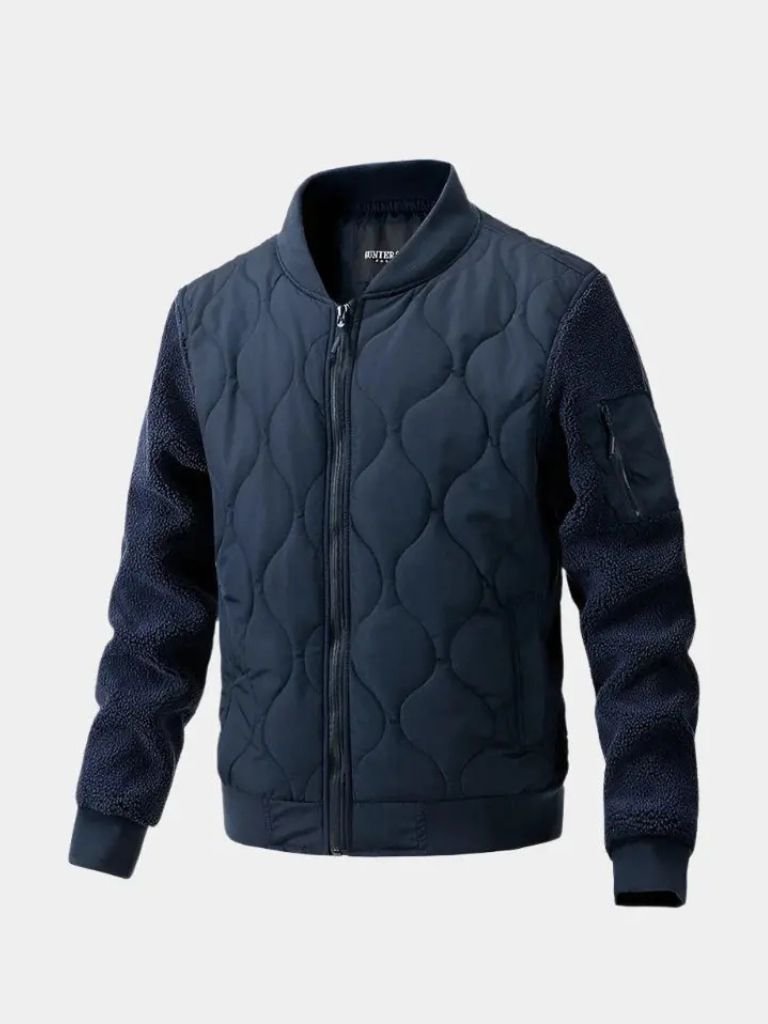 Sherpa Sleeves Padded Bomber Jacket - North & Row