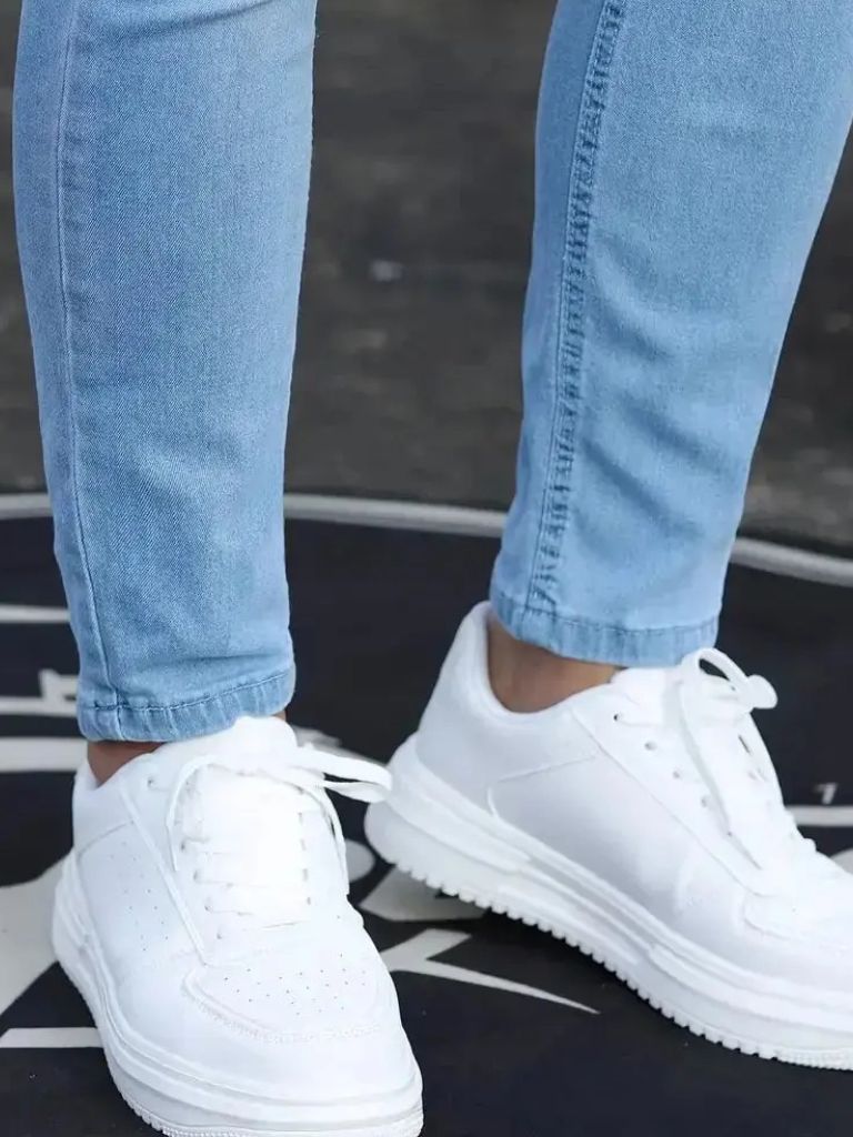 Stretchy Skinny Denim Jeans Trousers - North & Row