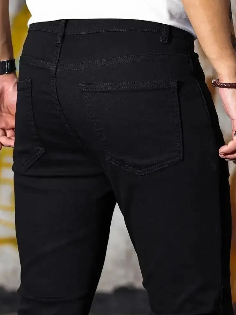 Stretchy Skinny Denim Jeans Trousers - North & Row