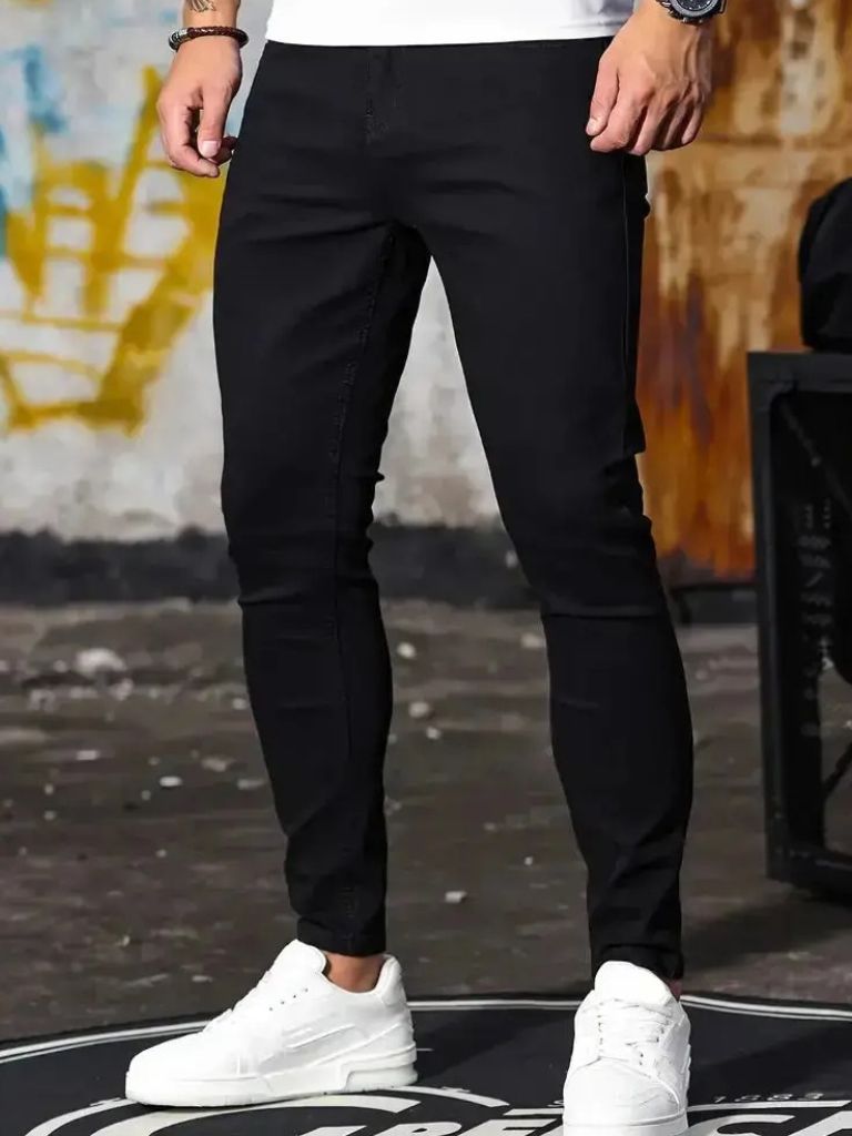 Stretchy Skinny Denim Jeans Trousers - North & Row