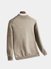 Stripe Quarter Zip Wool Sweater - North & Row