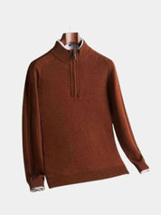 Stripe Quarter Zip Wool Sweater - North & Row