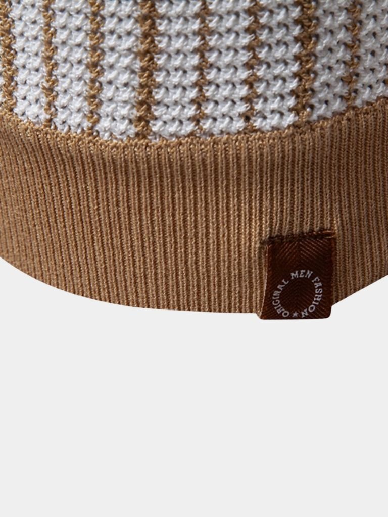 Striped Knit Polo Shirt - North & Row