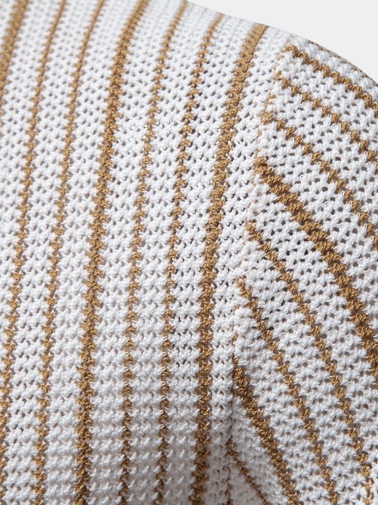 Striped Knit Polo Shirt - North & Row