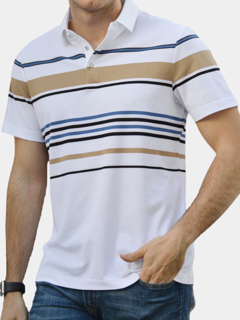 Sunset Stripe Polo – North & Row