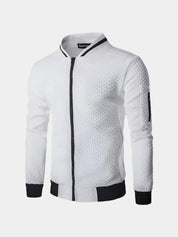 Textured Casual Bomber Jacket - North & Row