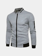 Textured Casual Bomber Jacket - North & Row