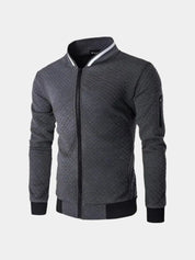Textured Casual Bomber Jacket - North & Row