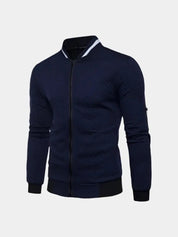 Textured Casual Bomber Jacket - North & Row