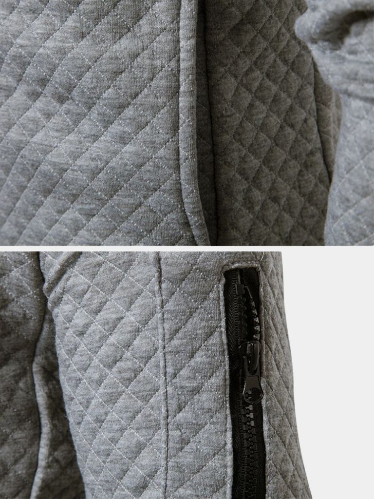Textured Casual Bomber Jacket - North & Row