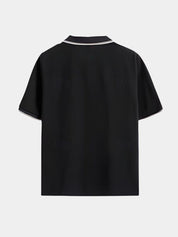 Timeless Black V-Neck Polo - North & Row