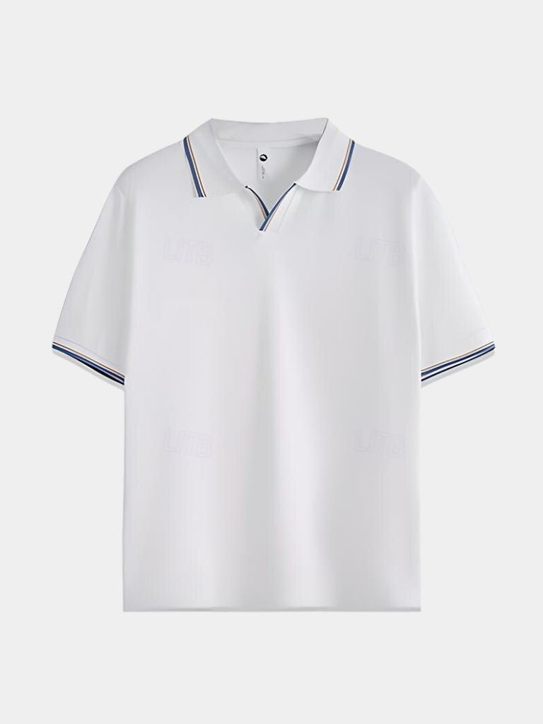 Timeless Black V-Neck Polo - North & Row