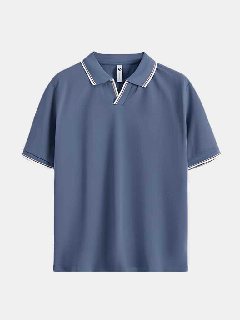 Timeless Black V-Neck Polo - North & Row
