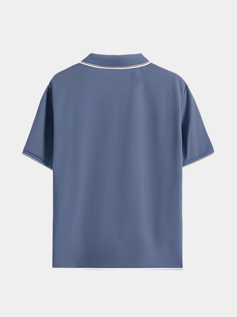 Timeless Black V-Neck Polo - North & Row
