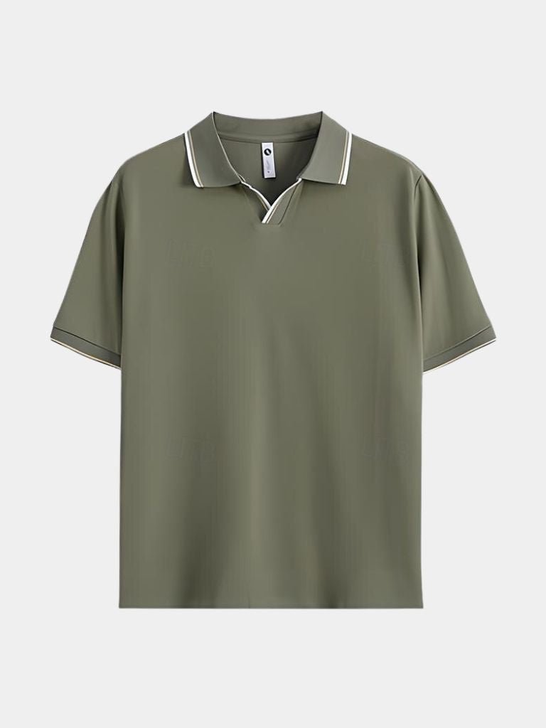 Timeless Black V-Neck Polo - North & Row