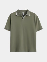 Timeless Black V-Neck Polo - North & Row