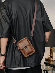 Vintage Mini Leather Crossbody Shoulder Bag - North & Row