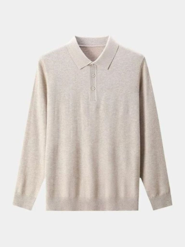 Wool Knit Button Up Polo Pullover - North & Row