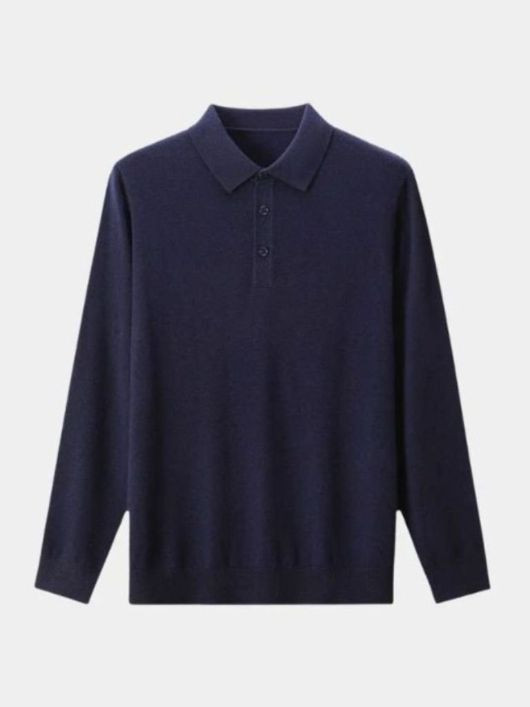 Wool Knit Button Up Polo Pullover - North & Row