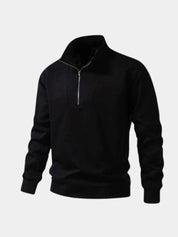Zip Black Lapel Sports Sweatshirt - North & Row