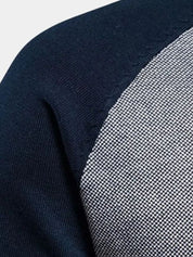 Zipper Color Block Standing Collar Cardigan Sweater - North & Row